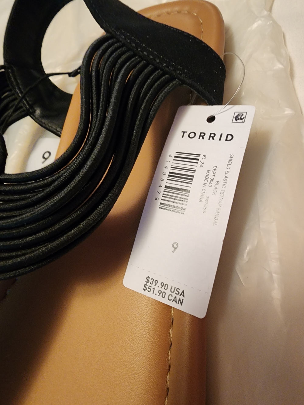 torrid Black Jeweled Slingback Sandals Sz 9 New - Picture 3 of 8